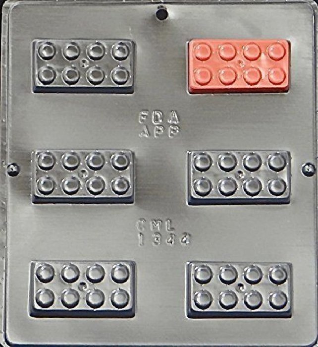 Building Block Pieces Chocolate Candy Mold 1344