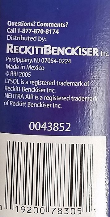 Lysol Neutra Air Replacement Air Filter HEPA-Type N2