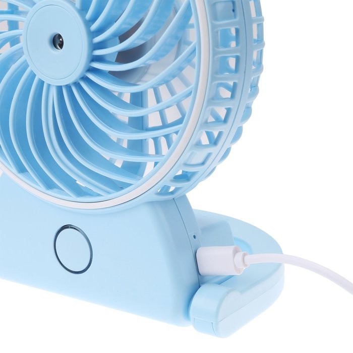 NEWSTYLE Table Fan with Spray Mist - Portable Mini USB Rechargeable Water Misting Fan Personal Cooling Humidifier... N4