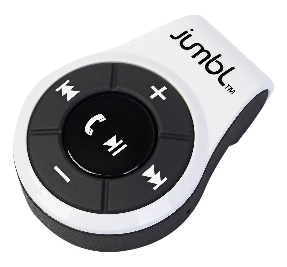 Jumbl& 8482; Bluetooth 4.0 Hands-Free Calling & A2DP Audio Streaming Adapter/Receiver - White N3