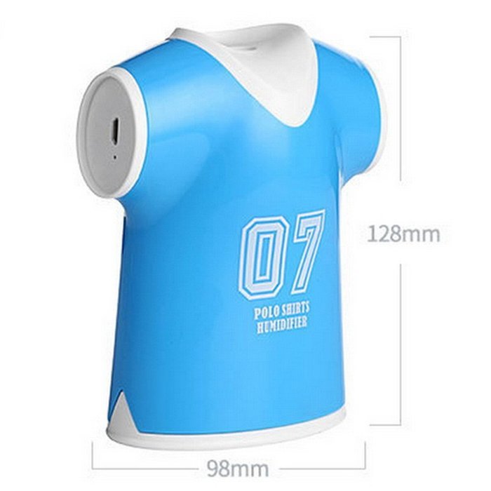 Polo Shirt Design Jersey Humidifier Cool-Mist 100ml Air USB Impeller Humidifier Mist Maker Fogger (Yellow) N8