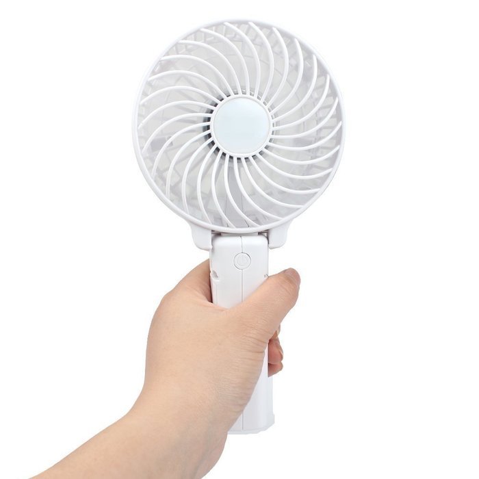 LETSBAY Foldable Hand Fans Battery Operated Rechargeable Handheld Mini Cooling Fan Electric Personal Fans Hand... N17