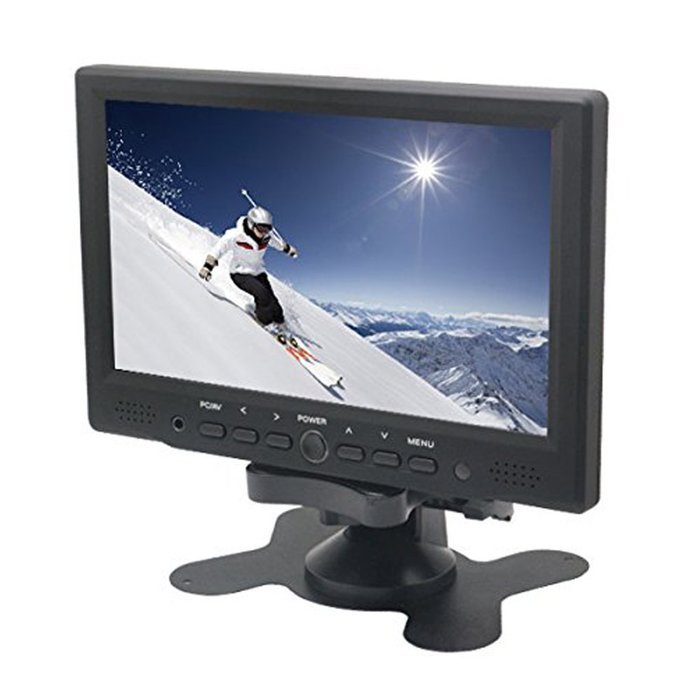 Souricingbay 7" Digital TFT-LED Color Receiver Car/PC Monitor HDMI/VGA/AV Input Display