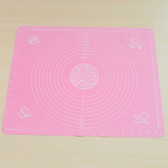 Spritech(TM) Durable Supple Silicone Healthy Mat Baking Mat Baking Tools Pink N3