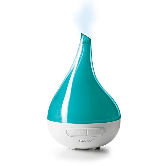 SpaRoom AeroMist Ultrasonic Essential Oil Diffuser and Steaming Mist Diffuser For AromaTherapy, Blue N8