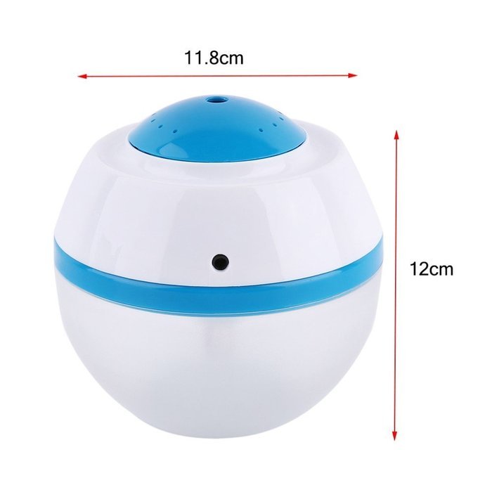 [ฺBlue color] USB Aromatherapy Air Humidifier Essential Oil Diffuser Fogger LED Night Light Ultrasonic Aroma Diffuser... N3