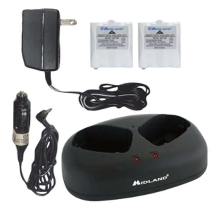 Midland AVP-6 Desktop Charger w/2 Rechargeable Batteries consumer electronics