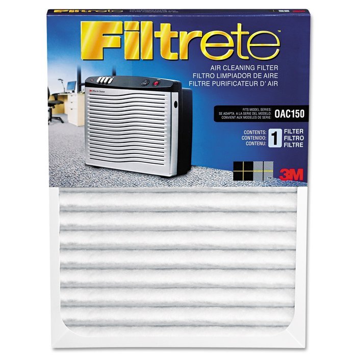 3M(TM) Air Cleaner w per Filtrete(TM) Filter, For Offices up to 12 Foot x 18 Foot, Removes Dust & Odors, Black... N2