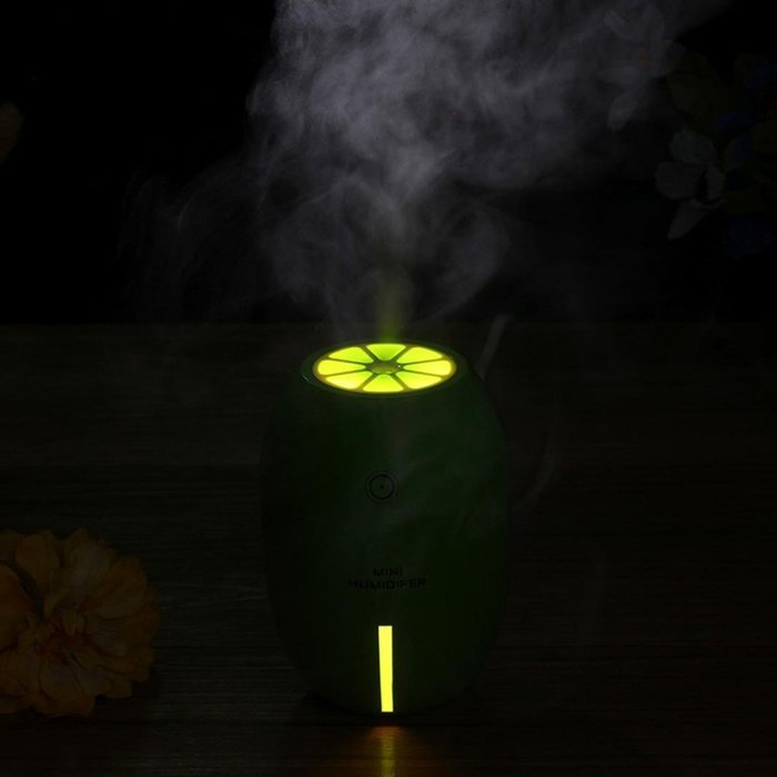 Muangan 180ml Portable USB Humidifier MIni Air Aromatherapy Purifier Steam Diffuser Mist Office Room Car (Yellow) N9