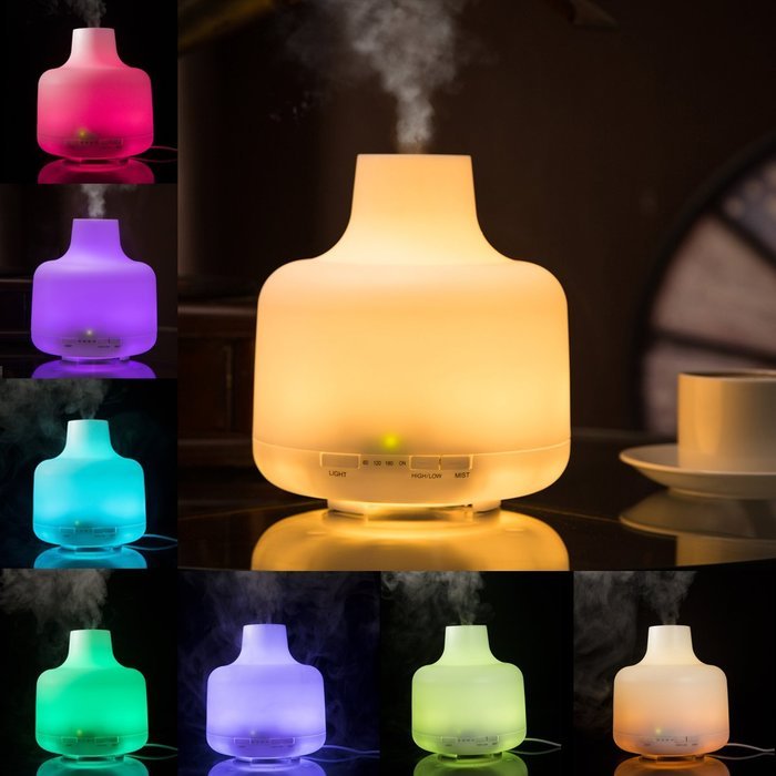 Bluelasers 500ml LED Essential Oil Diffuser Ultrasonic Cool Mist Humidifier,with 7 colors LED lights changing... N2