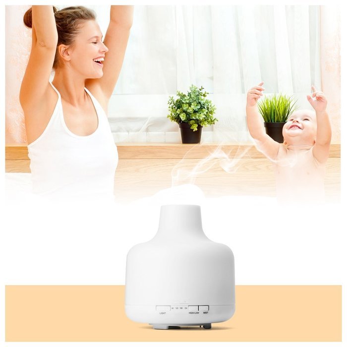 Bluelasers 500ml LED Essential Oil Diffuser Ultrasonic Cool Mist Humidifier,with 7 colors LED lights changing... N4