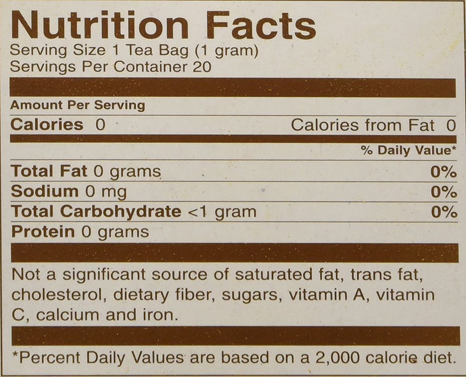 Swanson 100% Certified Organic Turmeric Tea -- 20 Bags (Three Boxes each of 20 Tea Bags) N8