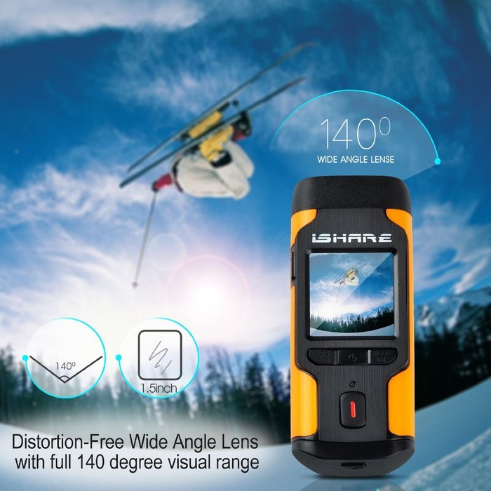 Sumsonic S200 2.0" Touch Screen Sports Action Video Camera Full HD 1080P 140 Wide Angle Diving Camcorder With... N12