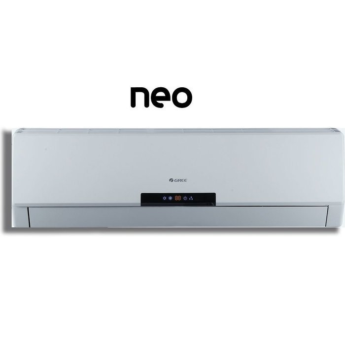 GREE Neo 12,000 BTU Wall Mounted Ductless Mini Split Heat Pump System R410A 208-230 VAC N6