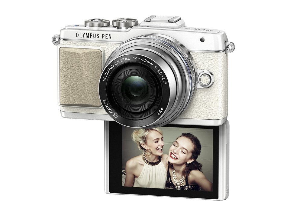 Olympus E-PL7 16MP Mirrorless Digital Camera with 3-Inch LCD with EZ Double Zoom Kit 12-42mm f/3.5-5.6 + 40-150mm... N11