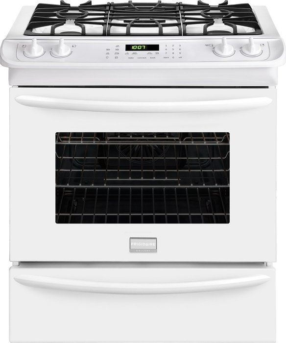 Frigidaire Gallery Series FGGS3065PW 30" Slide-In Gas Range in White