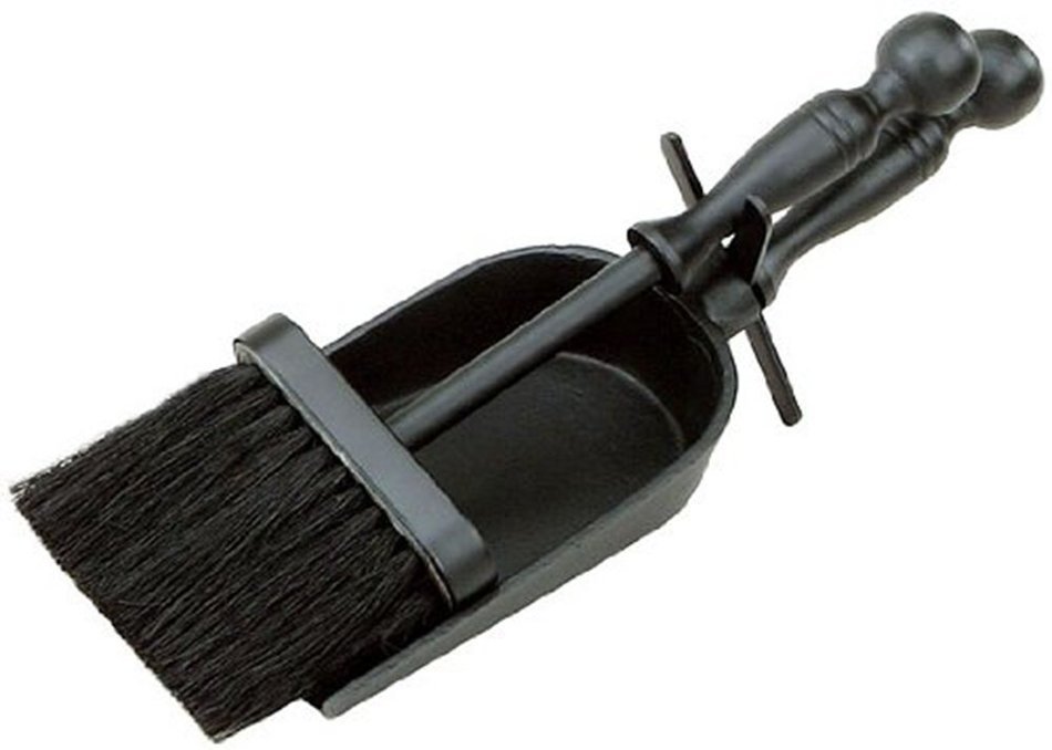 Standard Fireplace Cast Iron Hearth Tidy. Pan & Brush