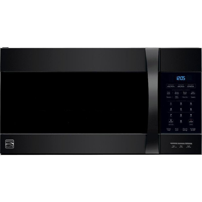 Kenmore Elite Over the Range Microwave Hood Combination Convection Oven 1.8 Cu. Ft. 1000 Watts Black 80379