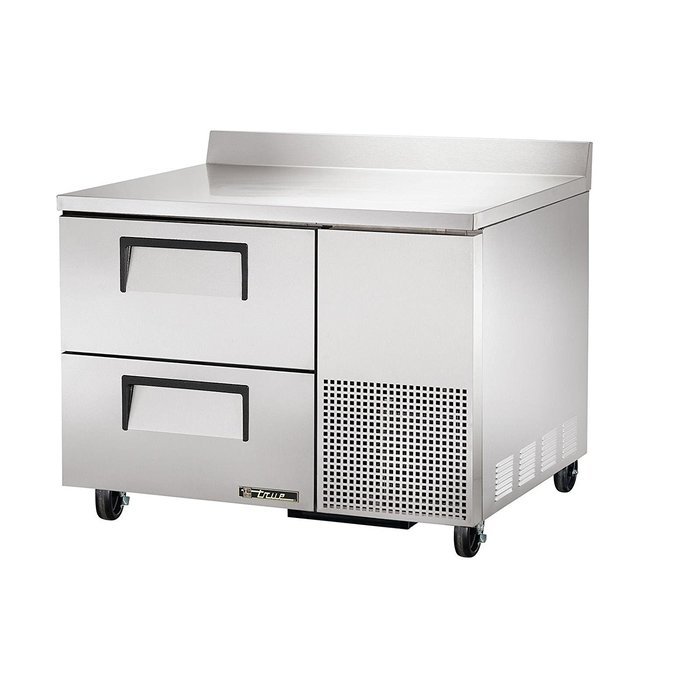 True TWT-44D-2 Deep Worktop Refrigerator 45" 1 Section 2 Drawers