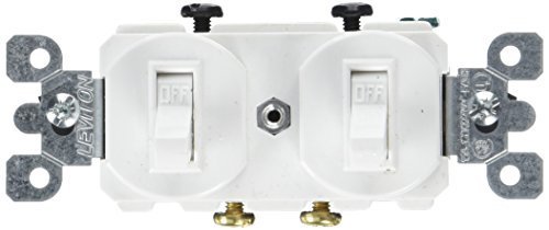 Leviton C22-05224-02W Single Pole 15 Amp CSA Carded Toggle Switch by Leviton