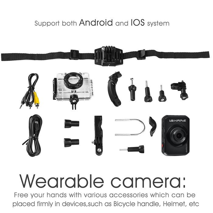 Sumsonic S200 2.0" Touch Screen Sports Action Video Camera Full HD 1080P 140 Wide Angle Diving Camcorder With... N14