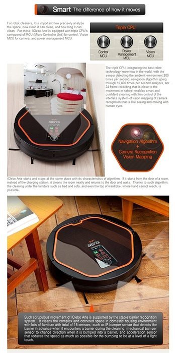iCLEBO Arte YCR-M05-20 Metallic Silver Intelligent Cleaning Robot Vacuum N2