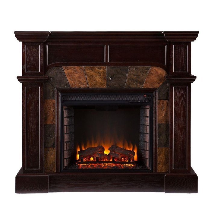 Avery 45 in. Convertible to Wall & Corner Indoor Electric Fireplace in Classic Espresso, Can Fit TV up 43.5 in. N8