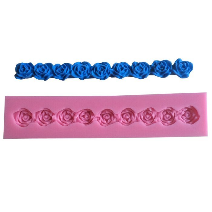 Karen Baking New Arrival Rose Shape 3D Silicone Cake Mold For Cake Fondant Decorating