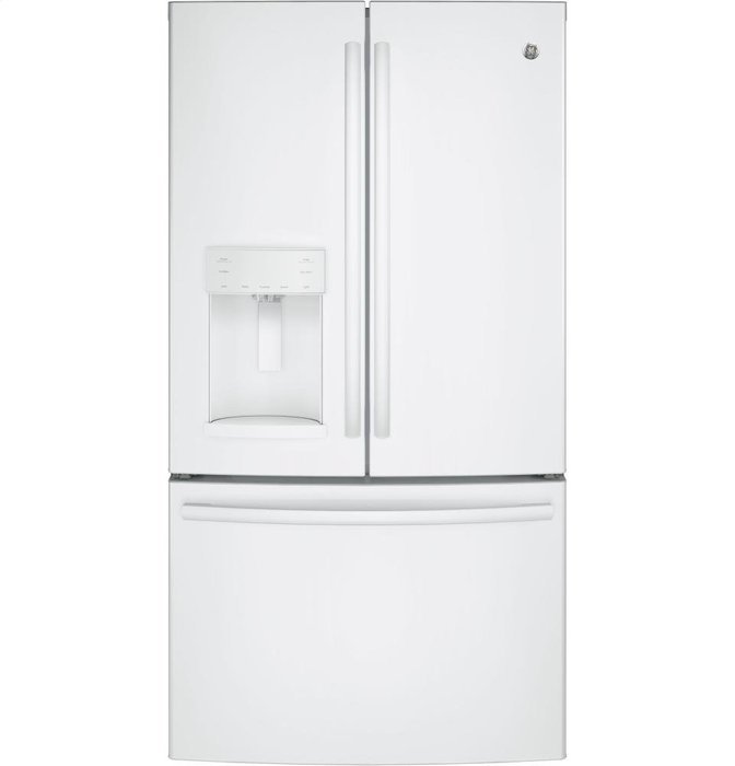 GE GFE26GGKWW 36" Energy Star Freestanding French Door Refrigerator with 25.8 cu. ft. Capacity, (White)