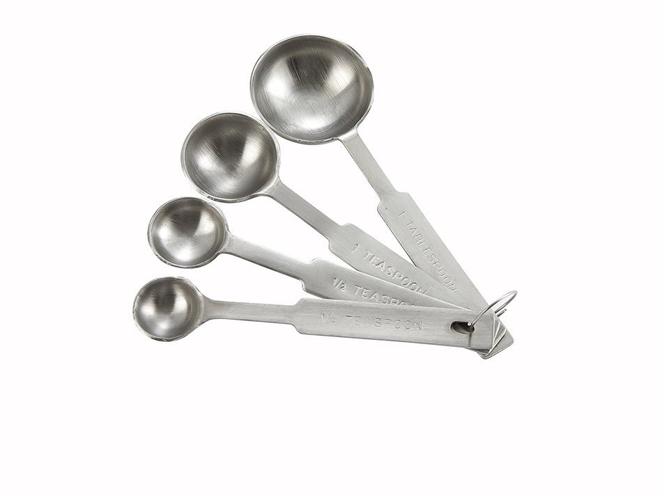 LeRose Deluxe Stainless Steel Mixing Bowls Set with Silicone Base plus Measuring Cups and Measuring Spoons Set... N4