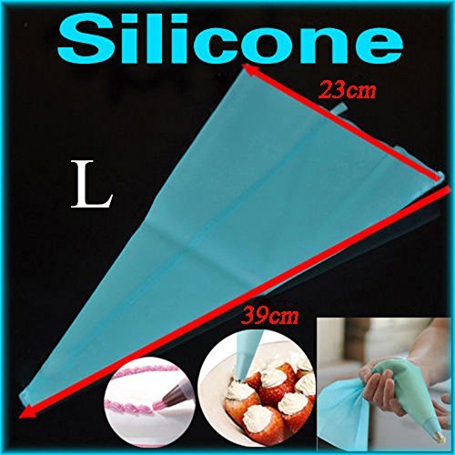 Generic Small/Large Decorating Reusable Cake Silicone Pastry Bag Icing Piping Cream
