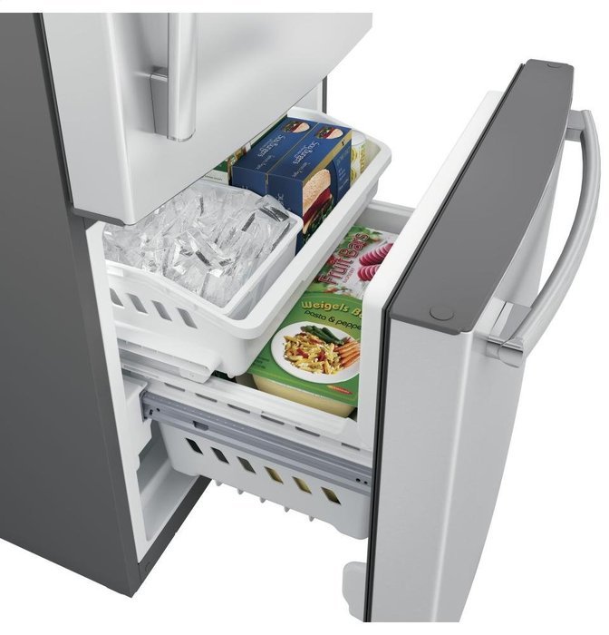 GE Stainless Steel Bottom Freezer Refrigerator