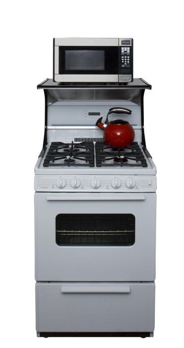 Premier 24 Inch Black Microwave Shelf
