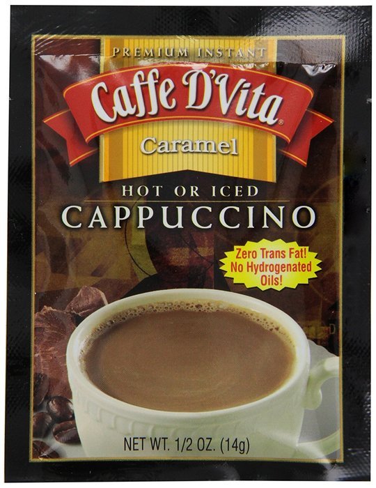 Caffe D'Vita Mocha Cappuccino Sugar Free, 7.5-Gram Single Serve Envelopes (Pack of 24) N7