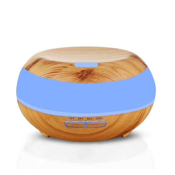 YouVogue 300ml Essential Oil Diffuser Wood Grain Mist Humidifier Aroma Diffuser with 7 Changing Colored Led Lights... N7