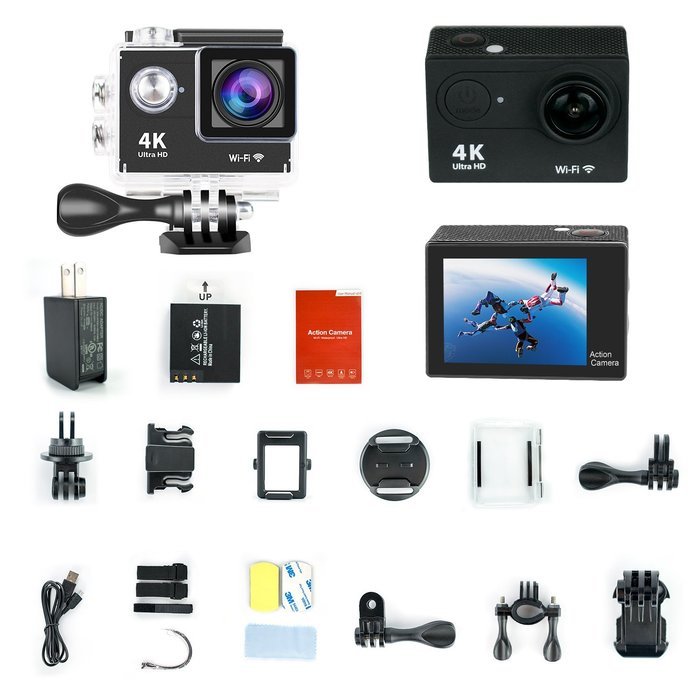 Yuntab Action Sports Camera Mini 30-Meter Waterproof Ultra HD 4K Sport DV H9 Helmet Camera Cam DV Action Camcorder... N9