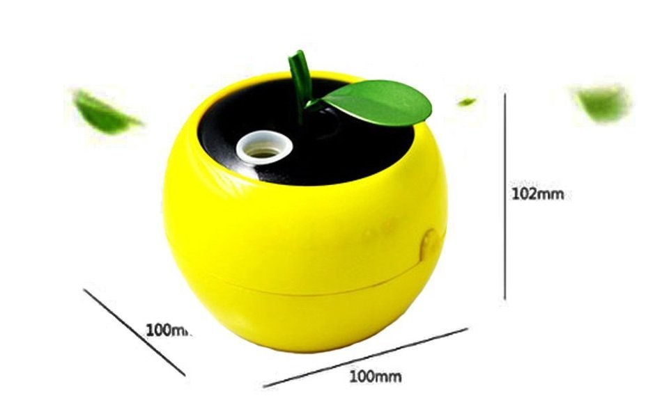 RipaFire&reg; Apple Shape Anion Humidifier Mini USB Mist Air Humidifier Purifier for Bedrooms Living Rooms Car Home... N7