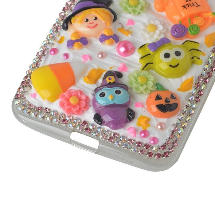 Spritech(TM) 3D Handmade Crystal Phone Case for Motorola Moto G3/Moto G (3rd Gen),Helloween Style Monster Pumpkin... N5