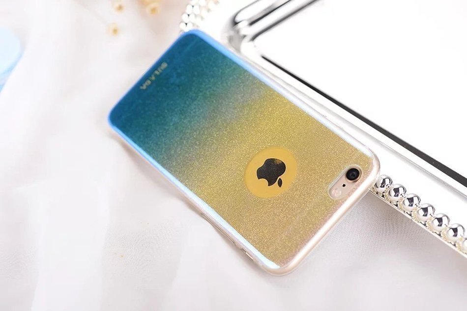 TYoung [Gradient Color] Soft TPU Full Around Shockproof Bling Bright Case Anti-Scratch Cover Shell Bumper Skin... N13