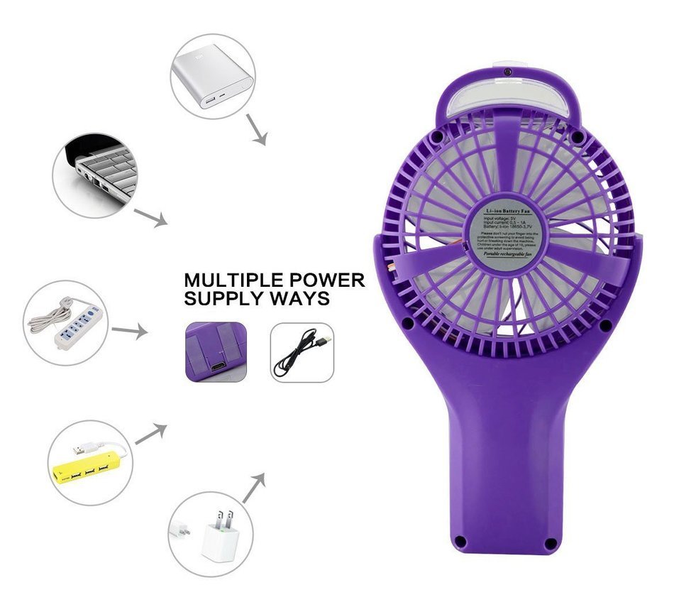 HJIAN Handheld Humidifier Fan Mini Misting Fan Water Mist Fan Portable Personal Cooling Fan Mist Humidifier Fan... N21