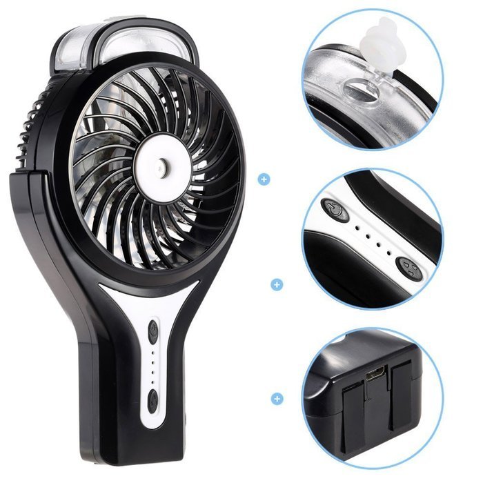 HJIAN Handheld Humidifier Fan Mini Misting Fan Water Mist Fan Portable Personal Cooling Fan Mist Humidifier Fan... N22
