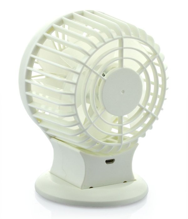 Welltop&reg; Upgraded Portable Rechargeable Electric Personal Fans USB Powered 2-modes Speed Adjustable Double Blades... N10