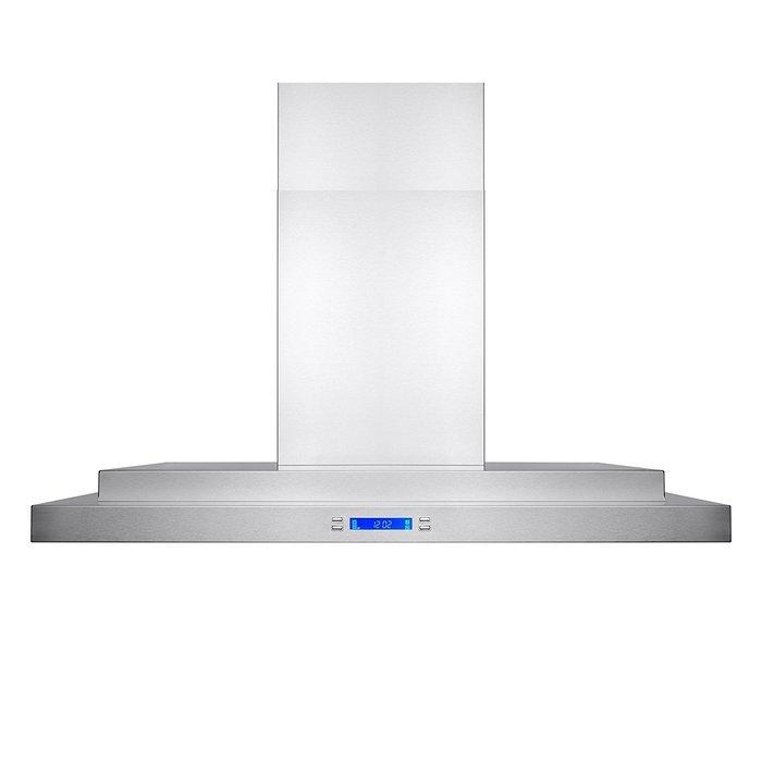 AKDY&reg; 36" Stainless Steel Island Mount Powerful Kitchen Vent Cooking Fan Touch Screen Control LED Lights Range...