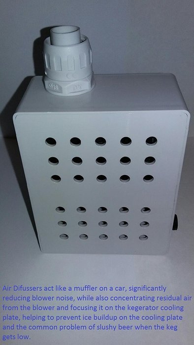 Coldtower Kegerator Tower Cooler with Rocker Switch N2