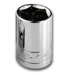 SK Hand Tool 40318 12 Point 18mm Standard Drive Socket, 1/2-Inch, Chrome by SK Hand Tool
