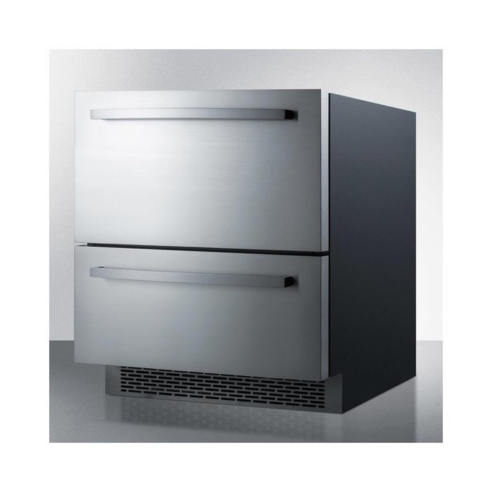 Summit SP7D2 30" Drawer Refrigerator with 5.3 cu. ft. Capacity 2 Drawers Automatic Defrost LED Lighting Digital...