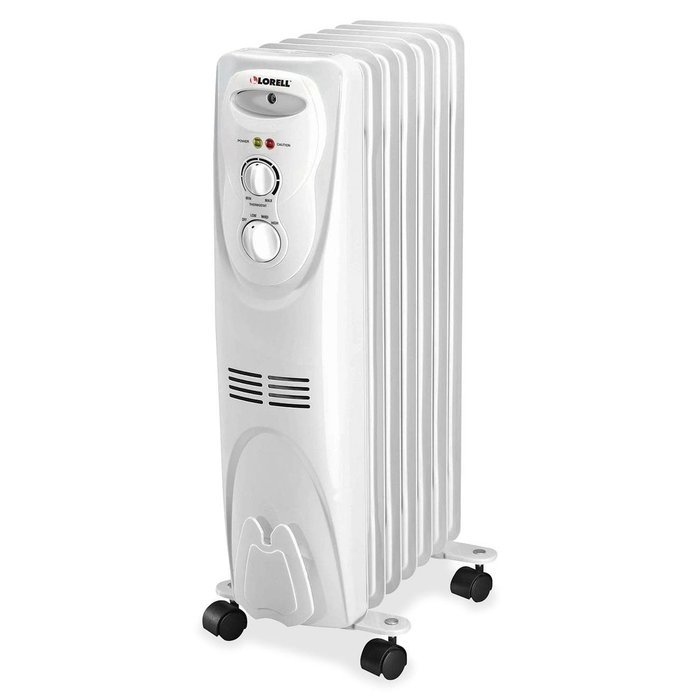 Lorell LLR29552 White Radiator Heater