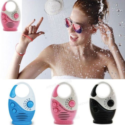 Portable Bathroom Waterproof AM/FM Mini Shower Music Radio Christmas Gift