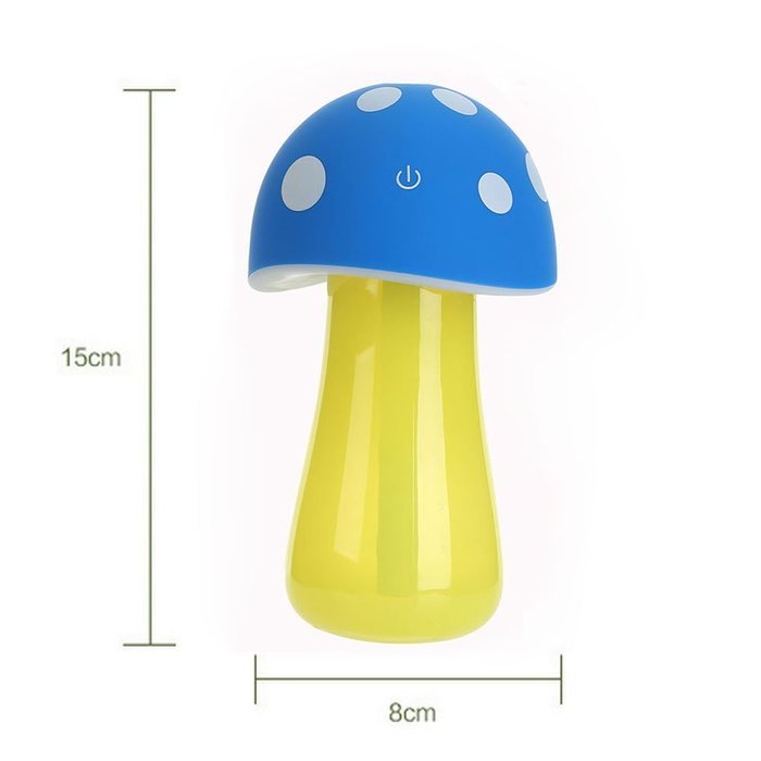 Ultrasonic Cool Mist Humidifier,BENKS Mushroom Humidifier 200ml for skin moisturizing,stealth mask with No Noise... N17