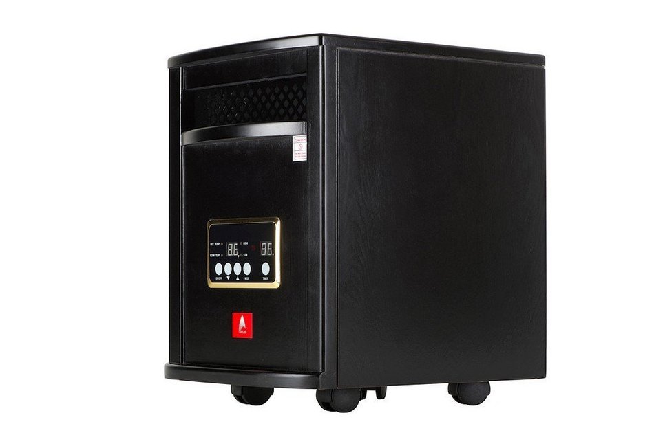 Deluxe Cherry 1,000sq Ft Portable Indoor Quartz Infrared Atlas Heater with Remote & Two Year Warranty! N3